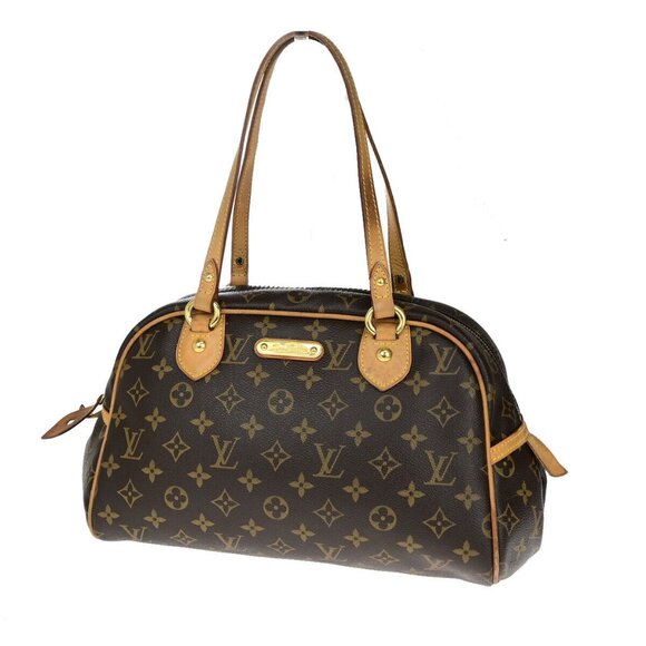 LOUIS VUITTON Montorgueil PM Shoulder Bag Monogram Leather Brown M95565 - Picture 1 of 1